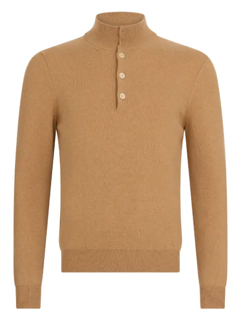 Malo buttoned polo shirt Brown UXC002F1K02
