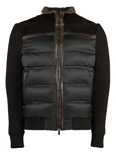 Moorer Andras padded bomber jacket Brown ANDRASMAM