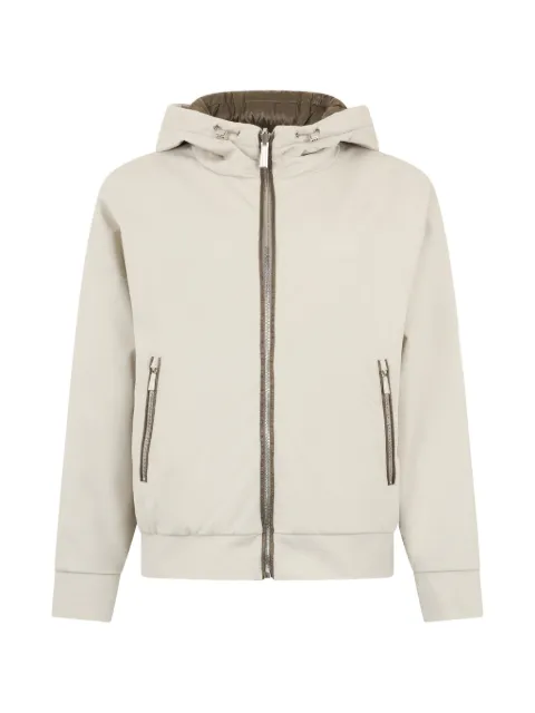 Moorer zip-up hooded jacket Neutrals ALYAJRG