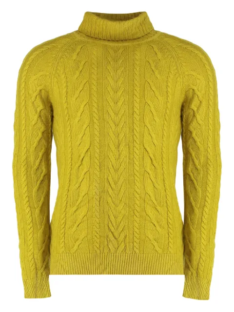 Moorer cashmere roll-neck sweater Yellow ALBERICARA