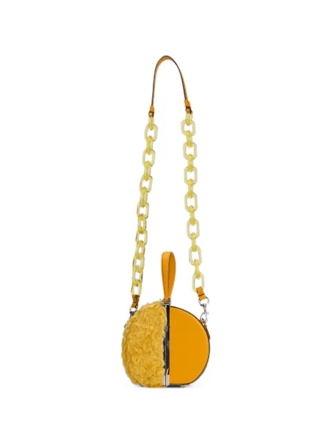 Moschino clasp-fastening shoulder bag Yellow A75638213