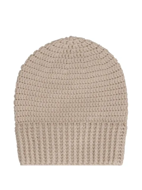 Malo crochet-knit beanie Neutrals SDM005F1H36