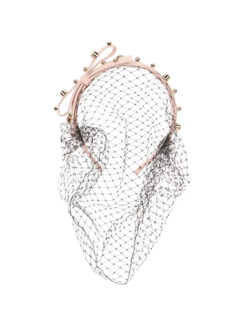 RED(V) bow embellished headband Pink QJ0A95MUJ