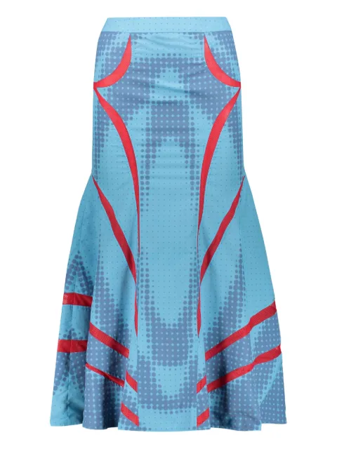 Paolina Russo printed skirt Blue PRSS22SK01338102