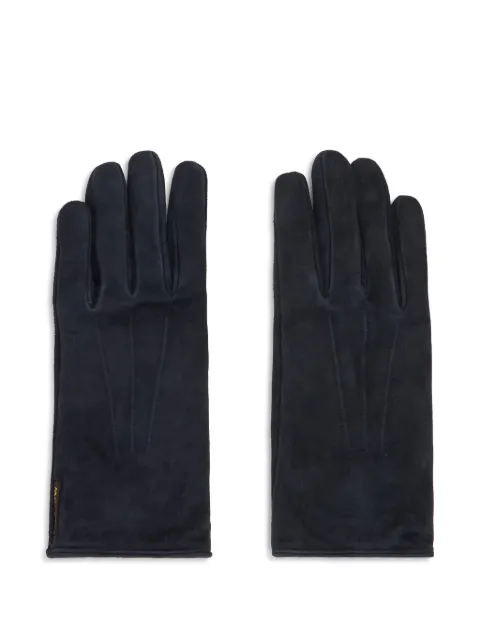 Moorer press-stud gloves Blue GUANTODONNAUR
