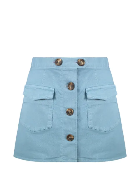 RED Valentino button-front cargo mini skort Blue RRFH8069V