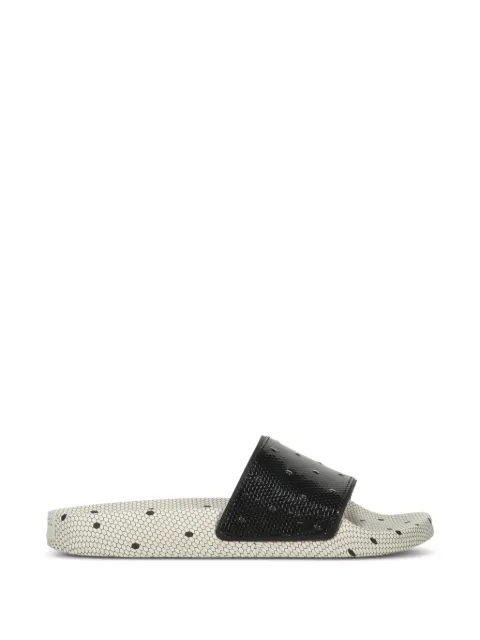 RED(V) Point d'Esprit open-toe sliders Black QS0H55UWX