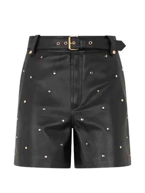RED Valentino studded belted shorts Black RNH01F62G