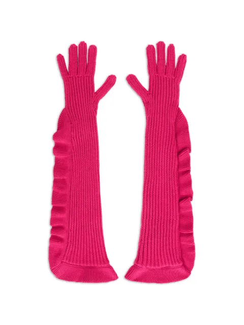 RED(V) ruffled gloves Pink RKK00A68W