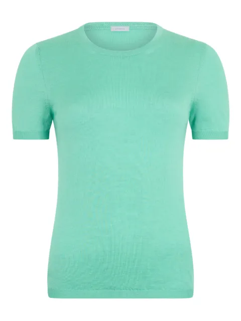 Malo short-sleeve knitted top Green DMA338F8Z02