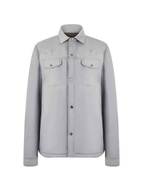 Moorer Byron snap-button shirt jacket Grey BYRONWK