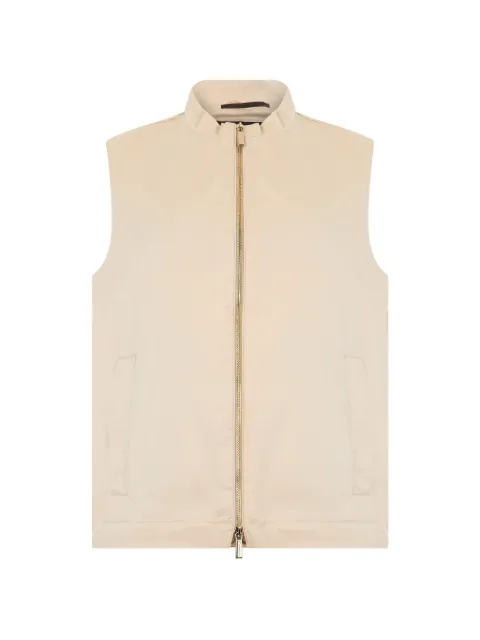 Moorer Adelle zip-up mock-neck gilet Neutrals ADELLEWK
