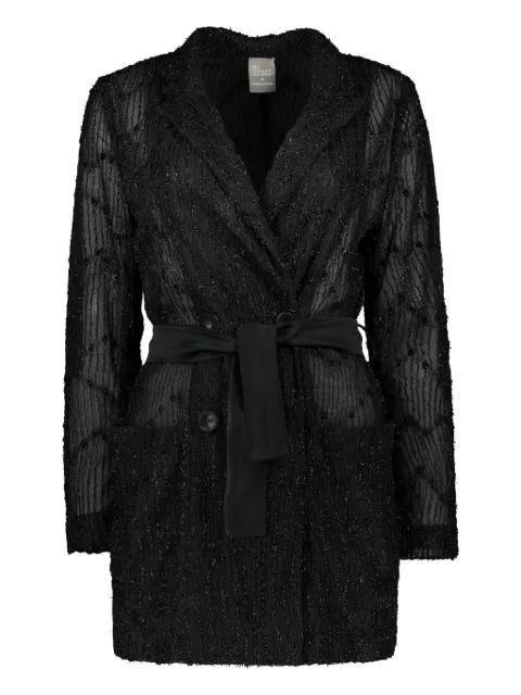 Lorena Antoniazzi lace coat Black LH36GA93079R