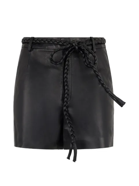 RED Valentino braided belt shorts Black RNH01U6FB