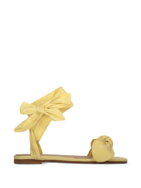 RED(V) bow-detail wrap-around sandals Yellow QS0H62FUB