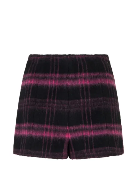RED Valentino plaid shorts Black RRFG15650