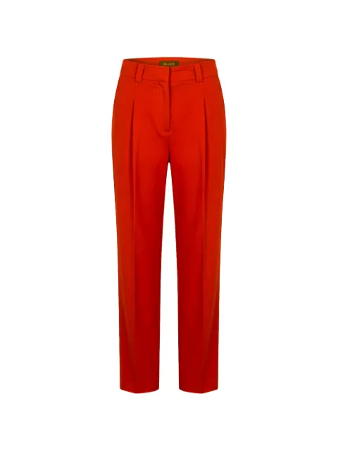 Moorer pleated straight-leg trousers Red VIVIENWRL