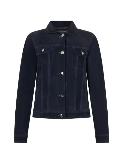 Moorer flap-pocket jacket Blue VIOLETTAUR