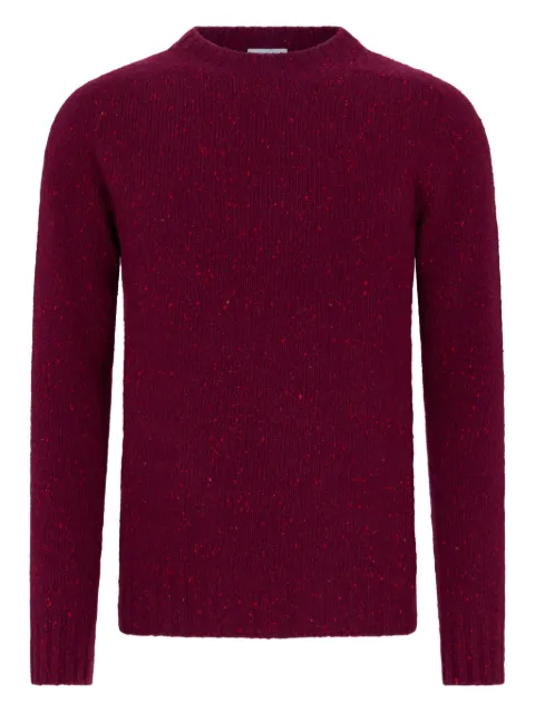 Malo speckled crew-neck sweater Red UXA249Y1A14