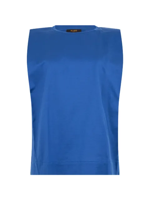Moorer Aramak padded-shoulder sleeveless vest Blue ARAMAK