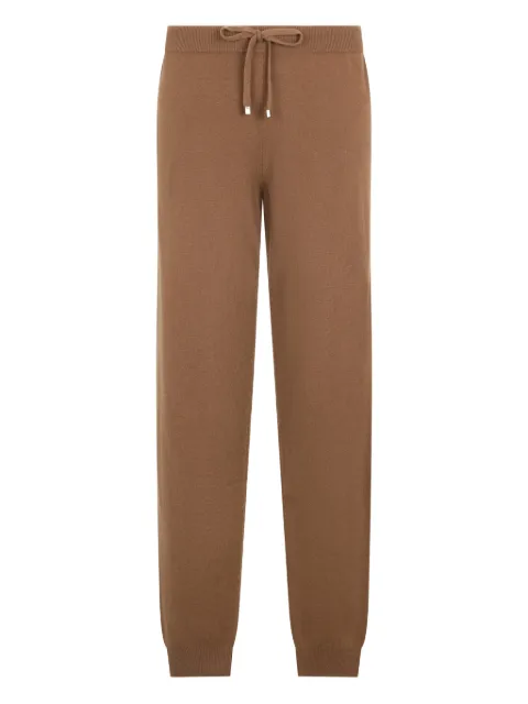 Malo drawstring-waist knitted trousers Brown UH7017F1C16