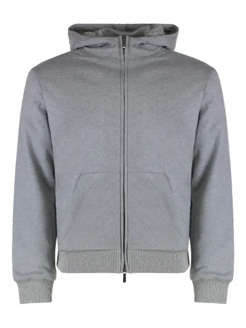 Moorer Ryan-JT zip-up hoodie Grey RYANJT
