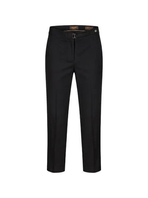 Moorer buckle-detail tailored trousers Black ROONEYWRL