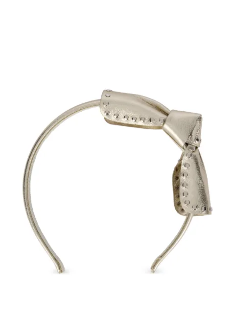 RED(V) bow studded headband Gold NQ2J0354EMB