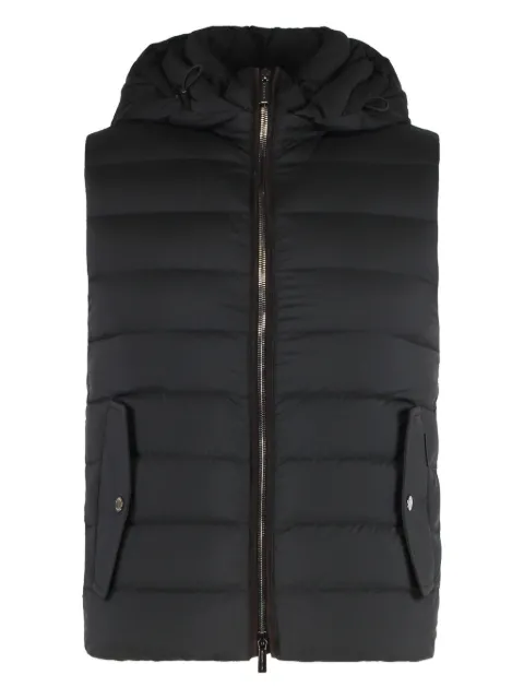 Moorer hooded padded gilet Black KITAMIS3
