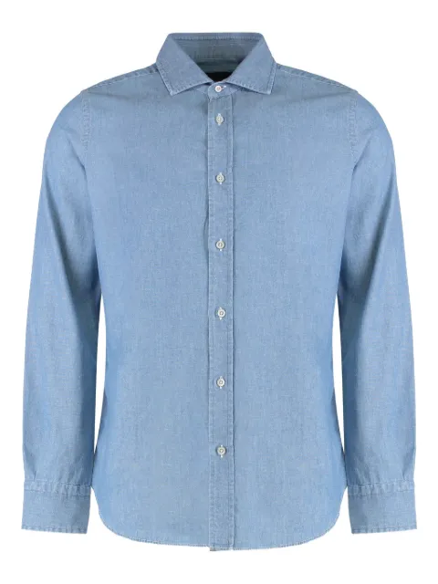 Moorer long-sleeve shirt Blue HAROLD47INDACO