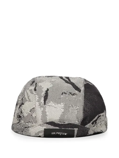 ISO.POETISM patterned-jacquard cap Black HA2ULURUF046