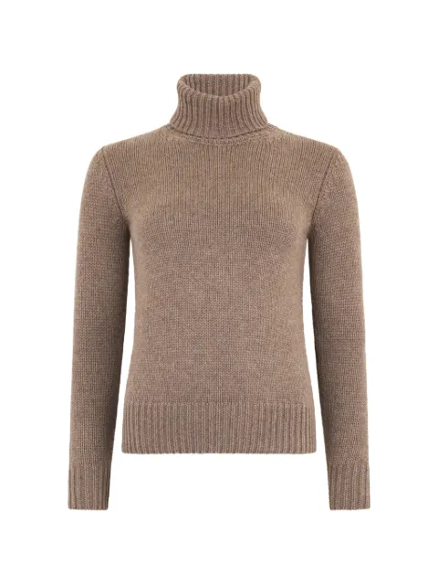 Moorer ribbed-knit turtleneck sweater Neutrals FLORENCECWS