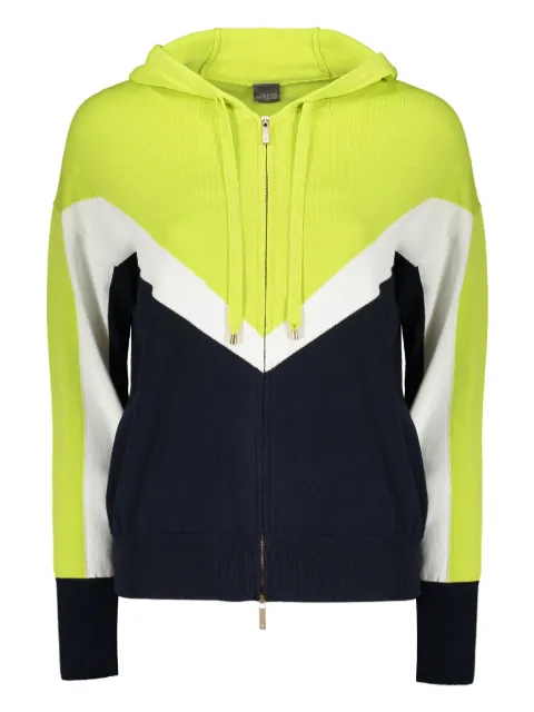 Lorena Antoniazzi knitted hoodie Black O2106PA10A3063