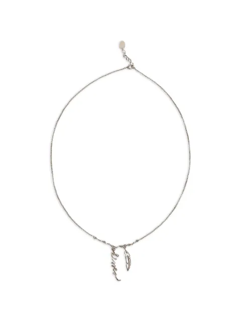 RED(V) feather pendant necklace Silver NQ2J0367MET