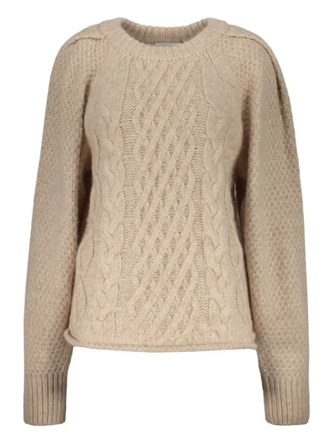 Low Classic cable-knit jumper Neutrals LCFW22TO06751269