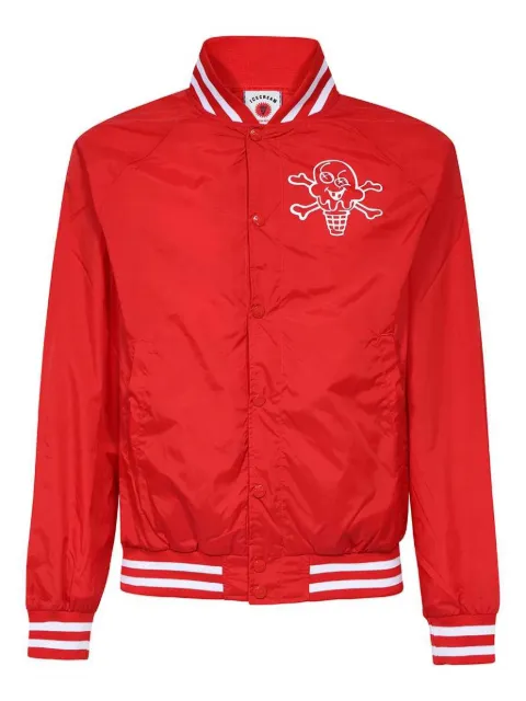 ICECREAM logo-print bomber jacket Red IC23206