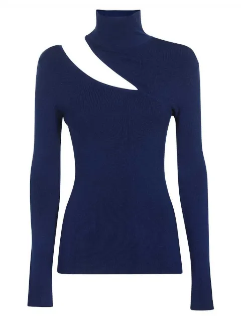 DONDUP cut-out detailed top Blue DT231M00854XXX