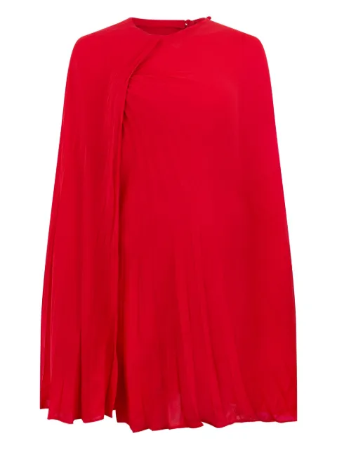 Valentino Garavani pleated silk dress Red BVA3801MH
