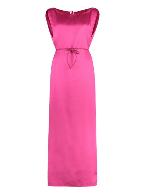 Yves Salomon satin maxi dress Pink 23E23EYR00530SAVI
