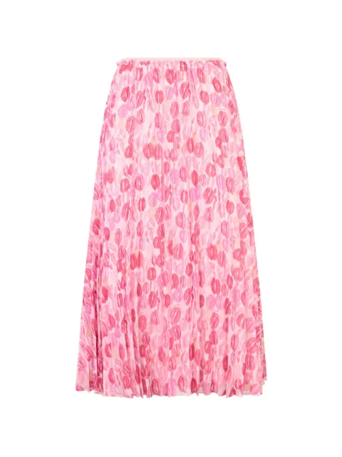RED Valentino pleated midi skirt Pink RRAH256HY