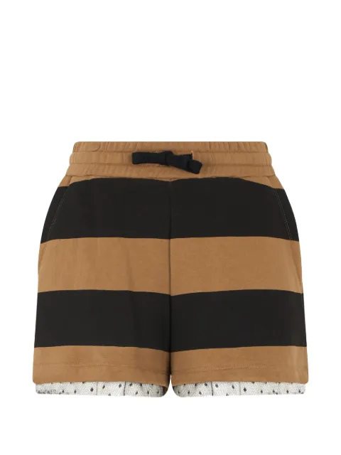 RED Valentino striped trim shorts Neutrals RMD03A6NW