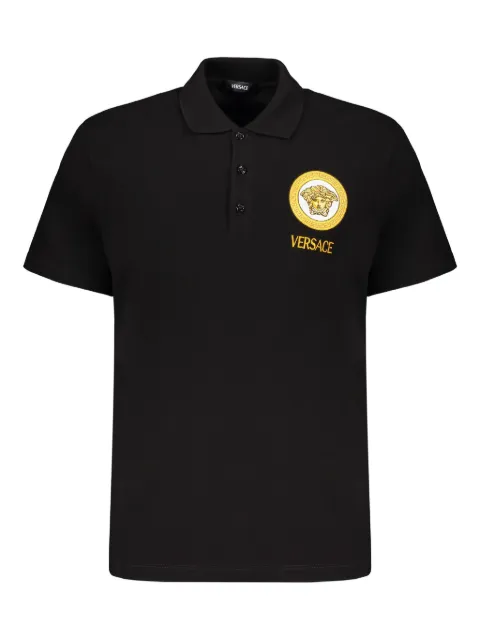 Versace cotton polo shirt Black 10118511A12074