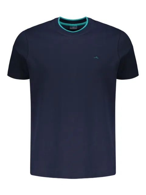 Paul & Shark contrast-detail cotton T-shirt Blue 25411033