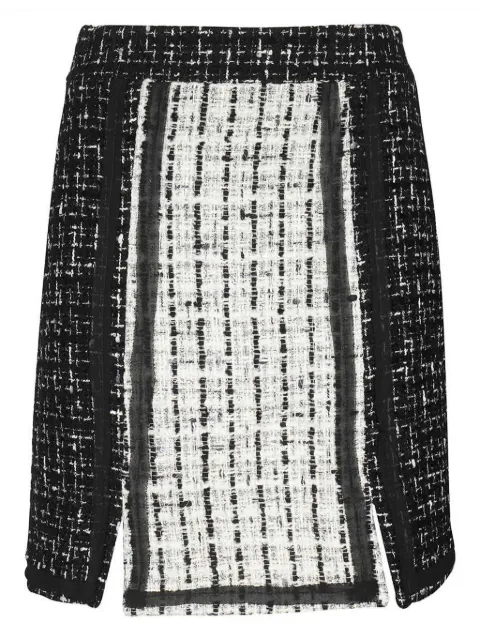 Karl Lagerfeld bouclé mini skirt Black 226W100