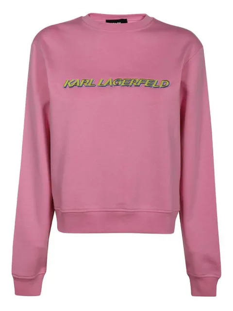 Karl Lagerfeld cotton sweatshirt Pink 225W104