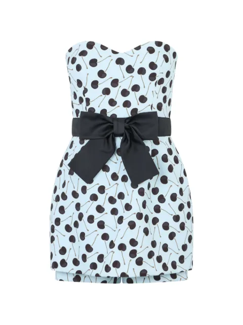 RED Valentino bow mini dress Blue RVEB656JR