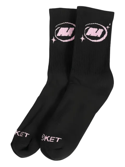 MARKET logo-detail socks Black 360000919