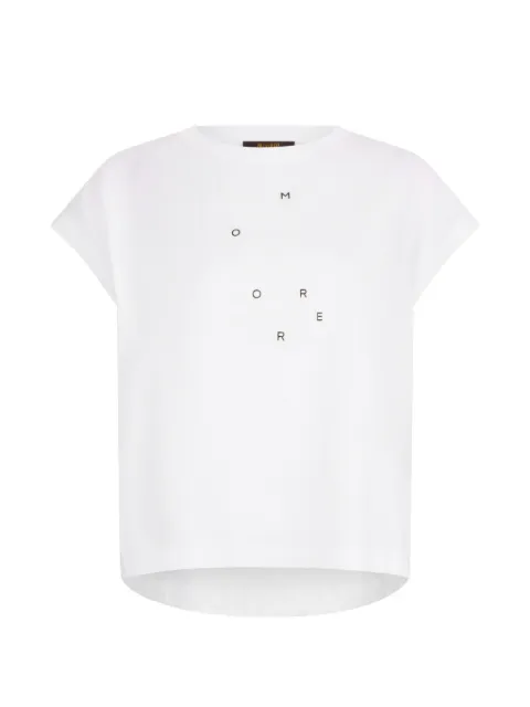 Moorer Ella logo-print T-shirt White ELLAJEI