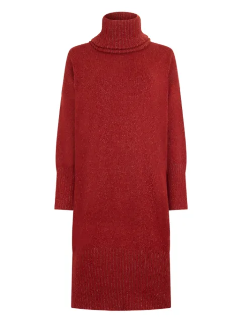Malo roll-neck midi dress Red DXS040FOB02
