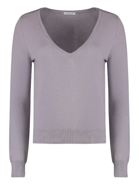 Malo fine-knit jumper Purple DXB085F1K29